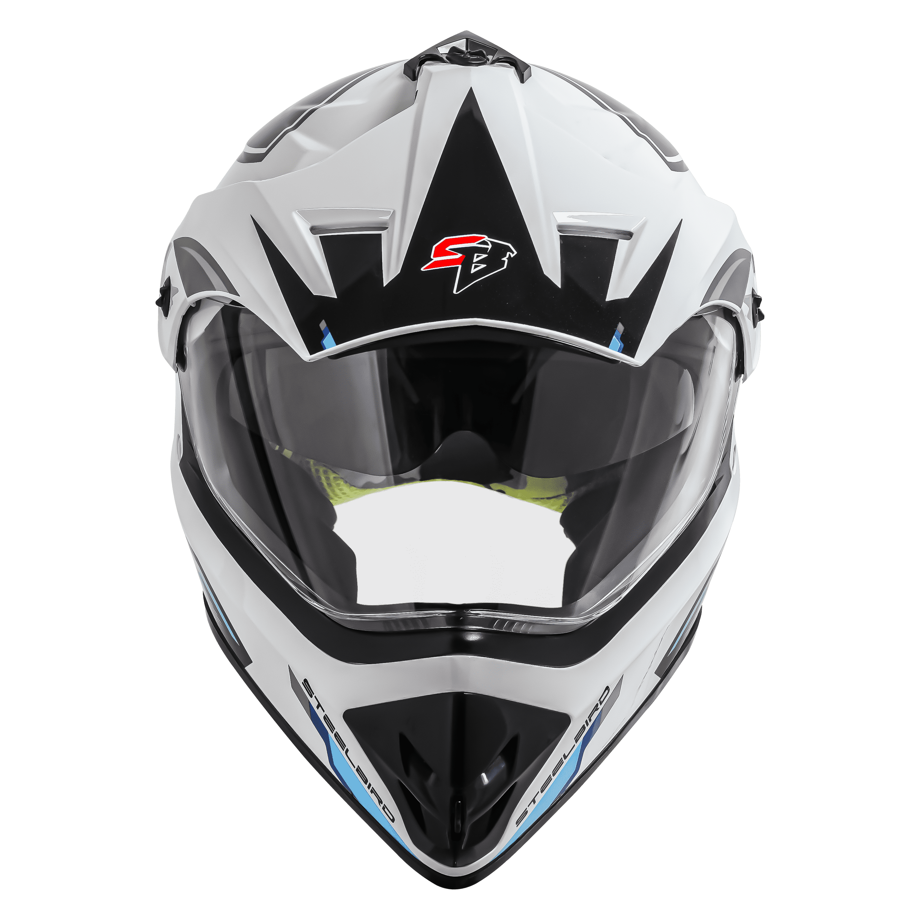 SBH-13 ISS RACER GLOSSY WHITE WITH GREY